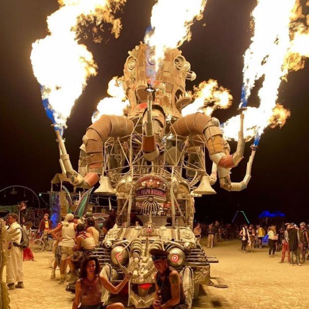 burning man 2019 - Festival - fire