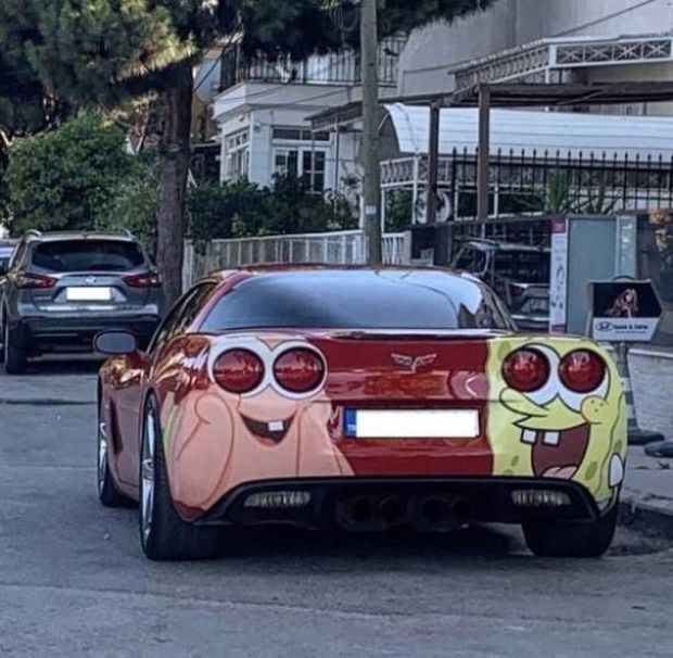 spongebob corvette