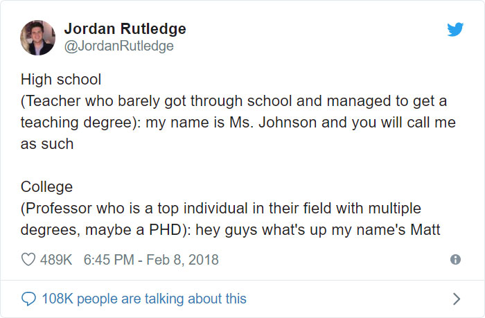 dove racist ad tweets - Jordan Rutledge Rutledge High school Teacher who barely got through school and managed to get a teaching degree my name is Ms. Johnson and you will call me as such College Professor who is a top individual in their field with multi