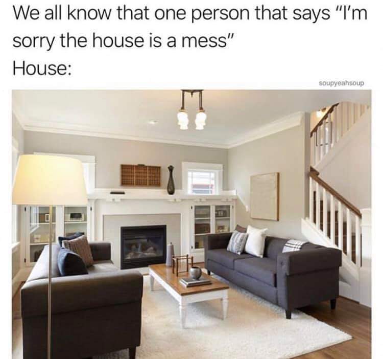 nice living rooms - We all know that one person that says "I'm sorry the house is a mess" House soupyeahsoup