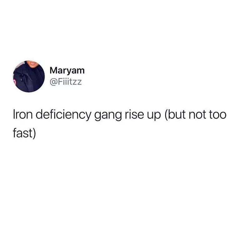 can lawyers argue without crying - Maryam Iron deficiency gang rise up but not too fast