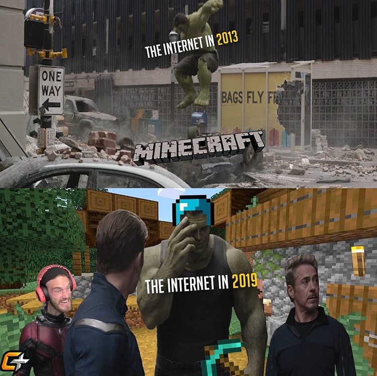 minecraft - The Internet In 2013 One Way B Bags Fly Fr 10000000000 Falfenbauer Hat Efereiger Le Hreren Hecraft The Internet In 2019