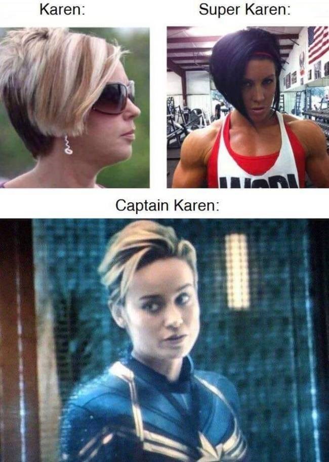 superhero meme - captain marvel karen memes - Karen Super Karen Captain Karen