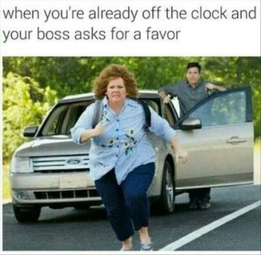 melissa mccarthy identity thief - when you're already off the clock and your boss asks for a favor