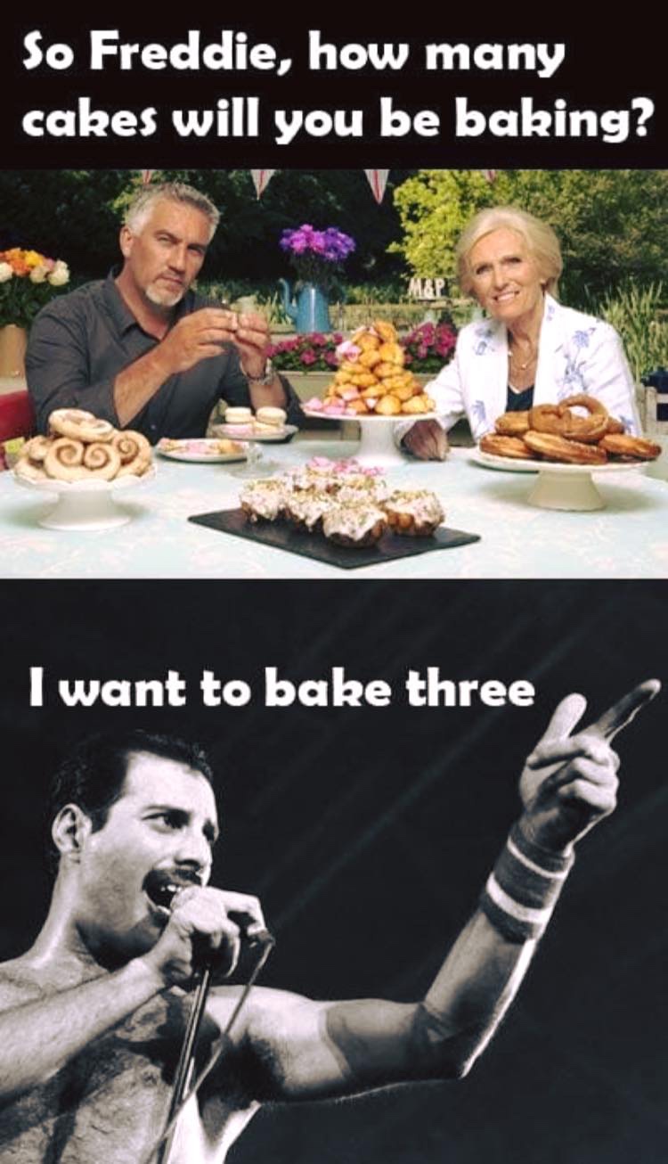 want to bake three - So Freddie, how many cakes will you be baking? 14069 I want to bake three