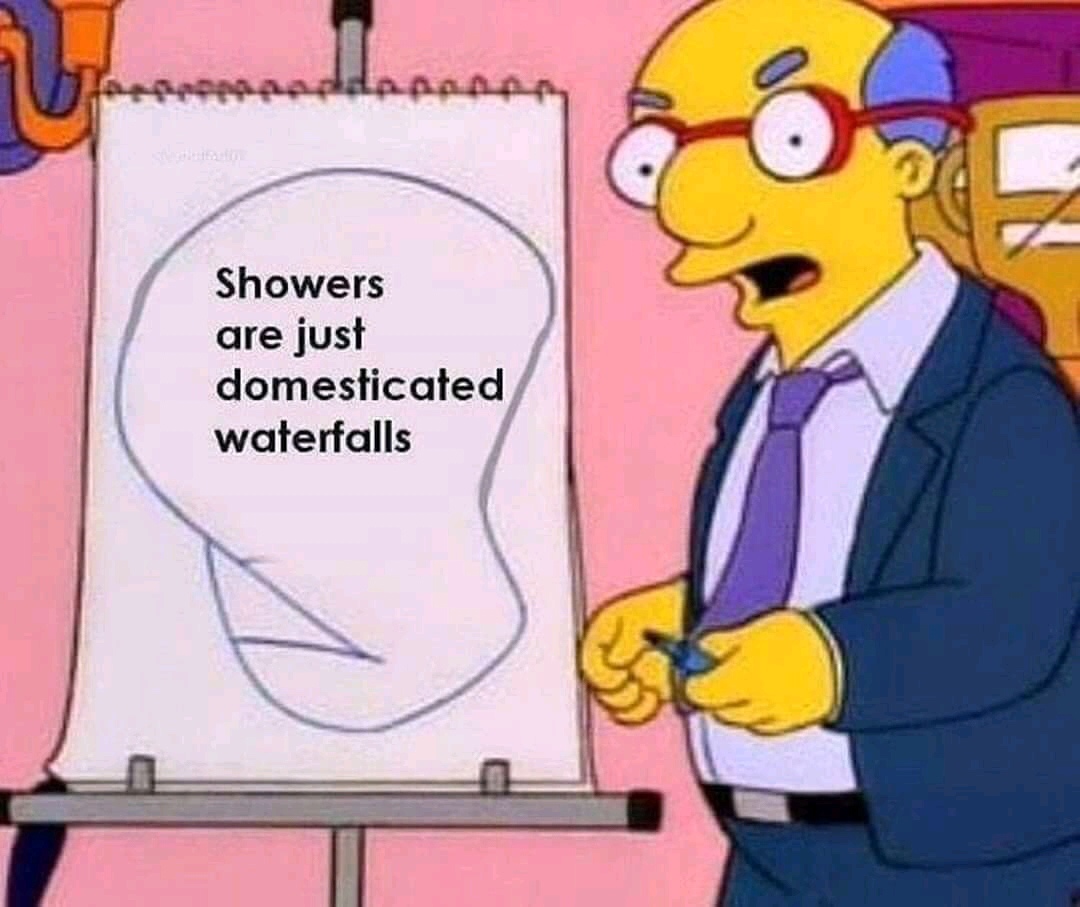 showers are just domesticated waterfalls - Showers are just domesticated waterfalls