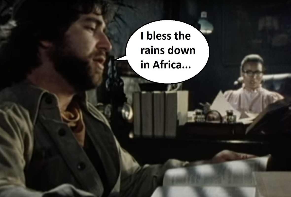 Africa by Toto is one of the most beloved songs so of course someone decide to go to Africa and play it there...