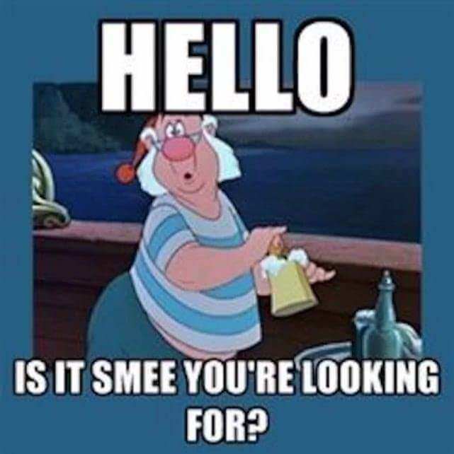 meme magical disney - Hello Is It Smee You'Re Looking For?