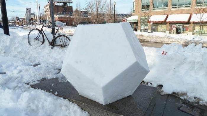 satisfying pic snow dodecahedron