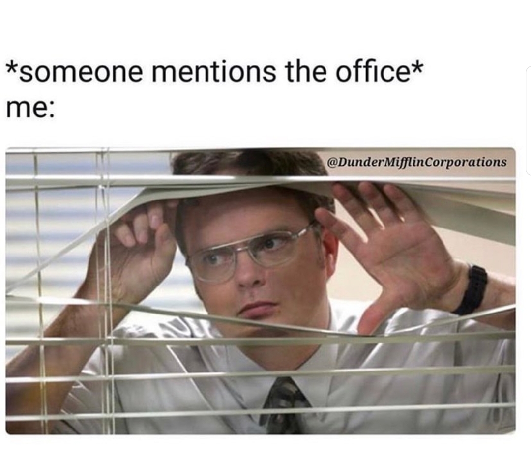 dwight schrute - someone mentions the office me Corporations
