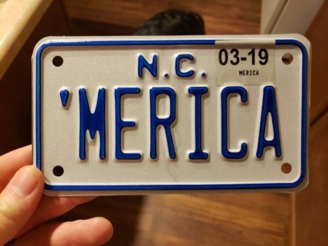 vehicle registration plate