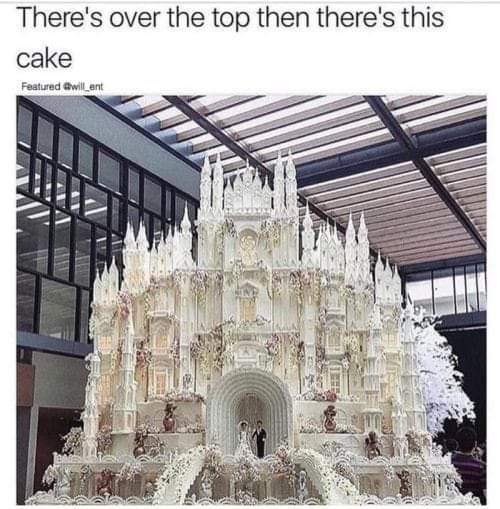 crown wedding cake - There's over the top then there's this cake Featured