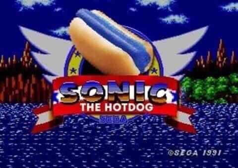 sonic the hedgehog start screen gif - The Hotdog 1991