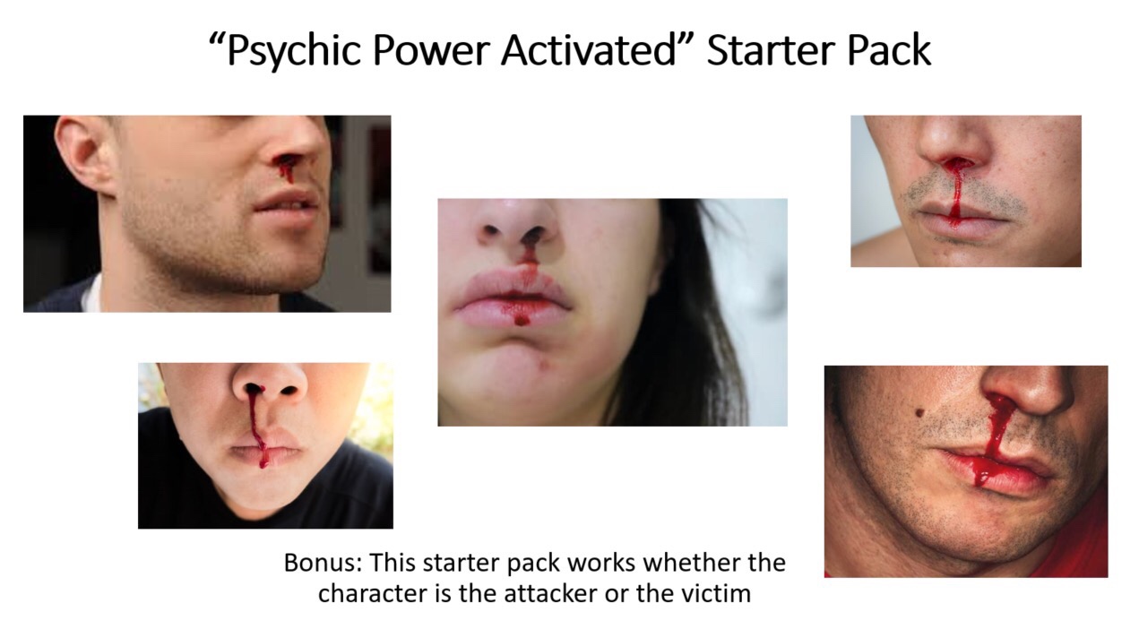 lip - "Psychic Power Activated Starter Pack Bonus This starter pack works whether the character is the attacker or the victim