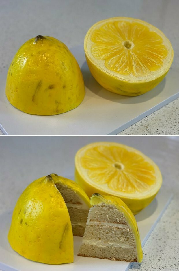 Cake that looks like lemons