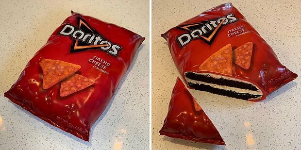 dorritos bag cake