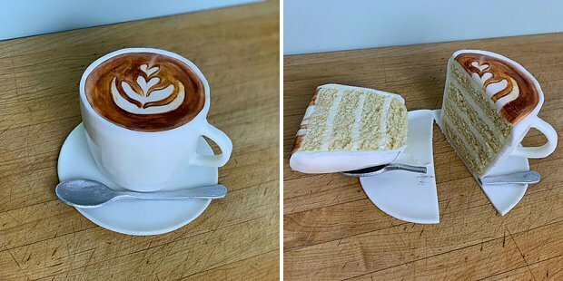 coffe cake that looks like coffee