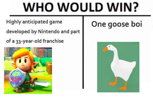 sammy the safety reaper memes - Who Would Win? One goose boi Highly anticipated game developed by Nintendo and part of a 33yearold franchise