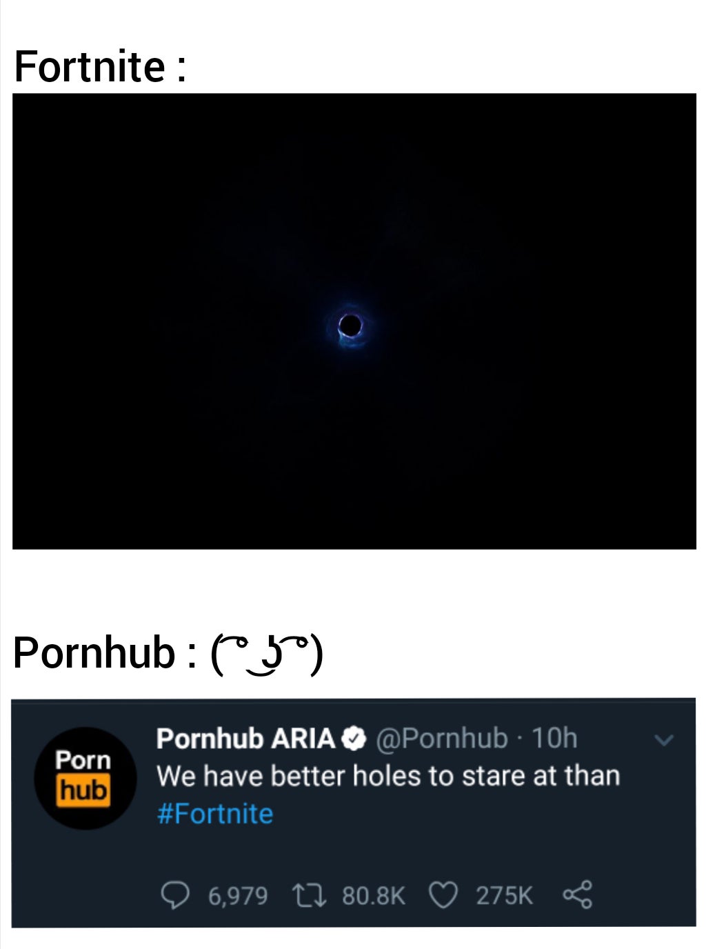 screenshot - Fortnite Pornhub 050 Porn hub Pornhub Aria 10h We have better holes to stare at than ' 6,979 22
