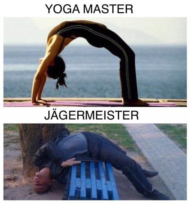 drunk yoga