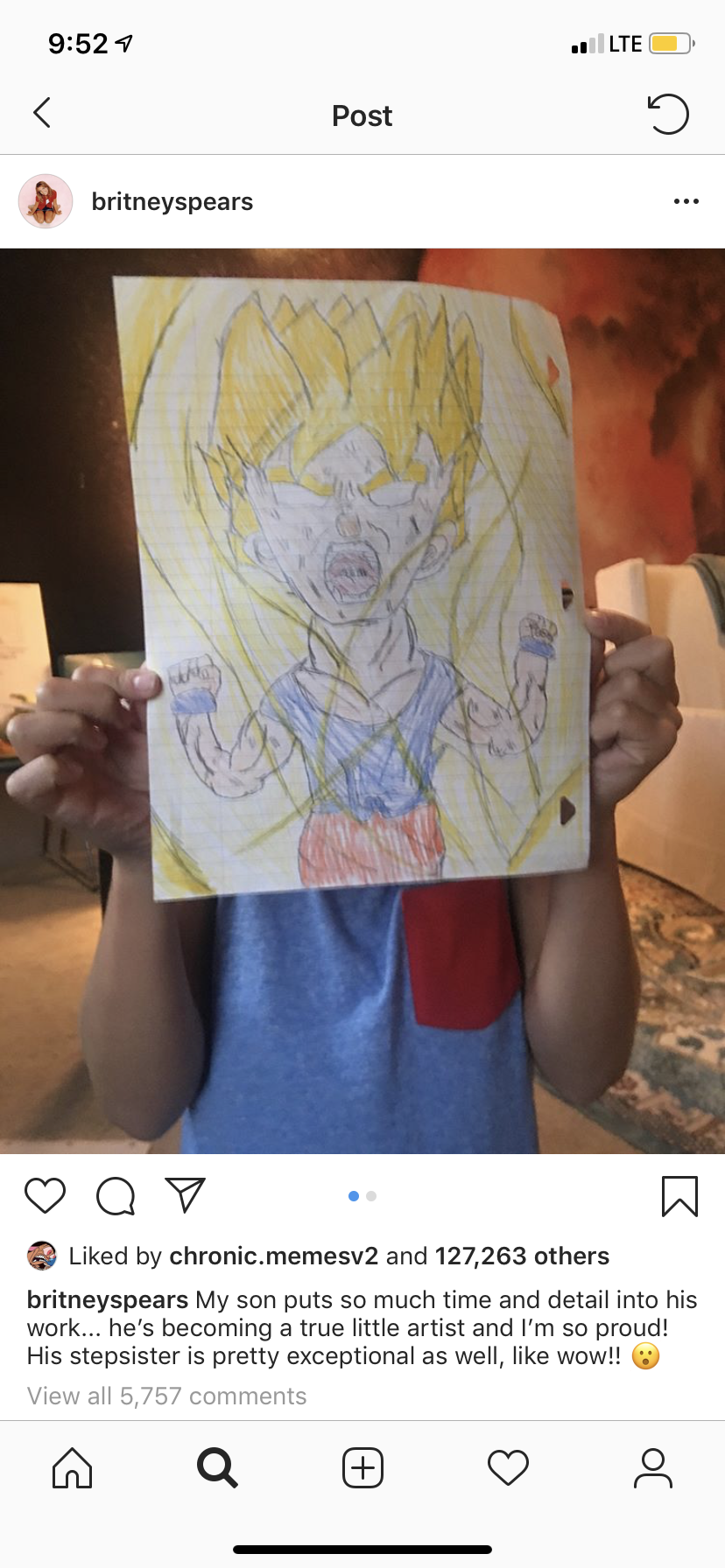 Britney Spears’ Son Is A Huge Dragon Ball Fan And She Regularly Posts About It