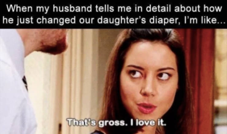 that's gross i love it gif - When my husband tells me in detail about how he just changed our daughter's diaper, I'm ... That's gross. I love it.