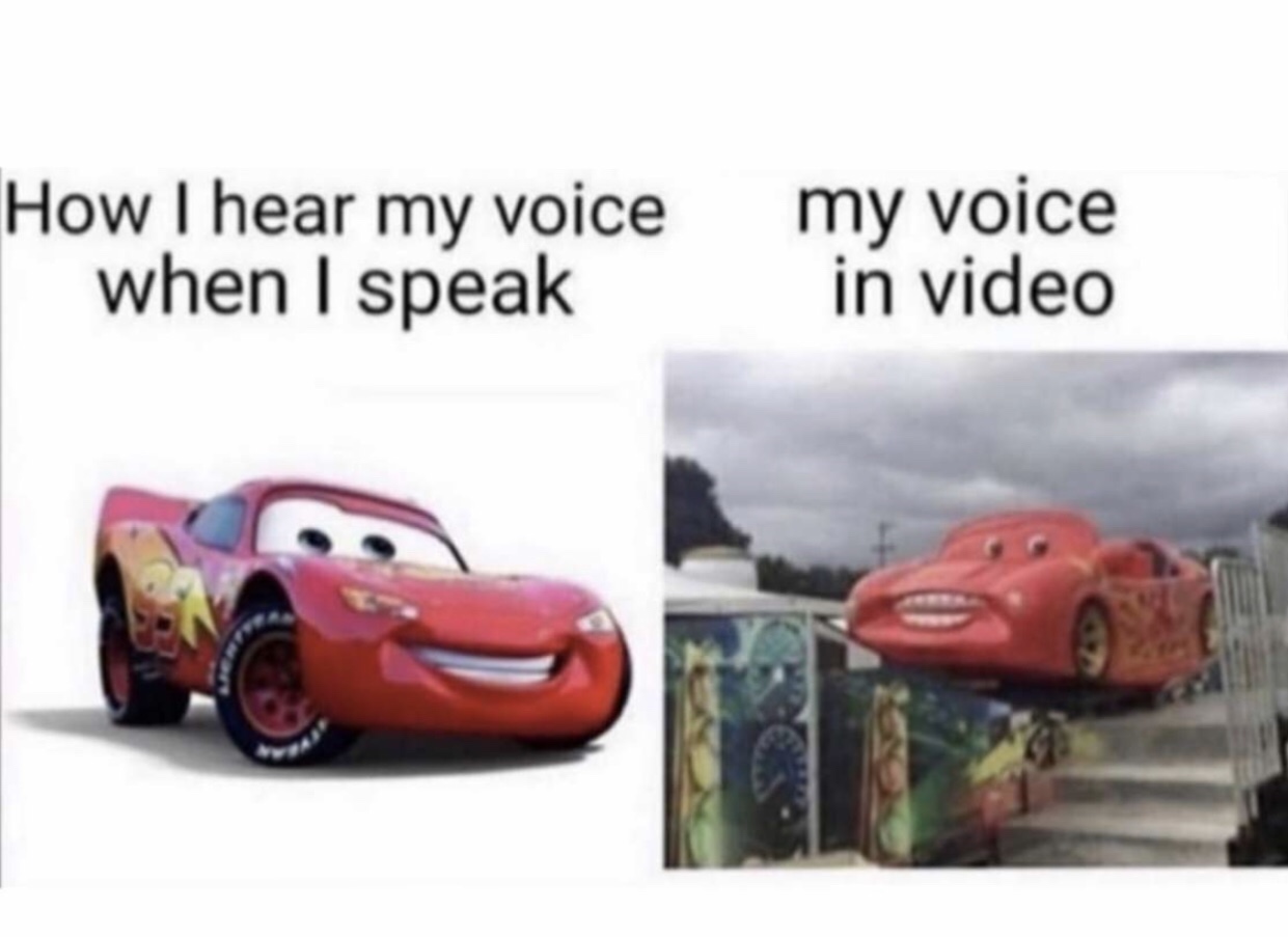 Disney meme - hear my voice when i speak meme - How I hear my voice my voice when I speak in video