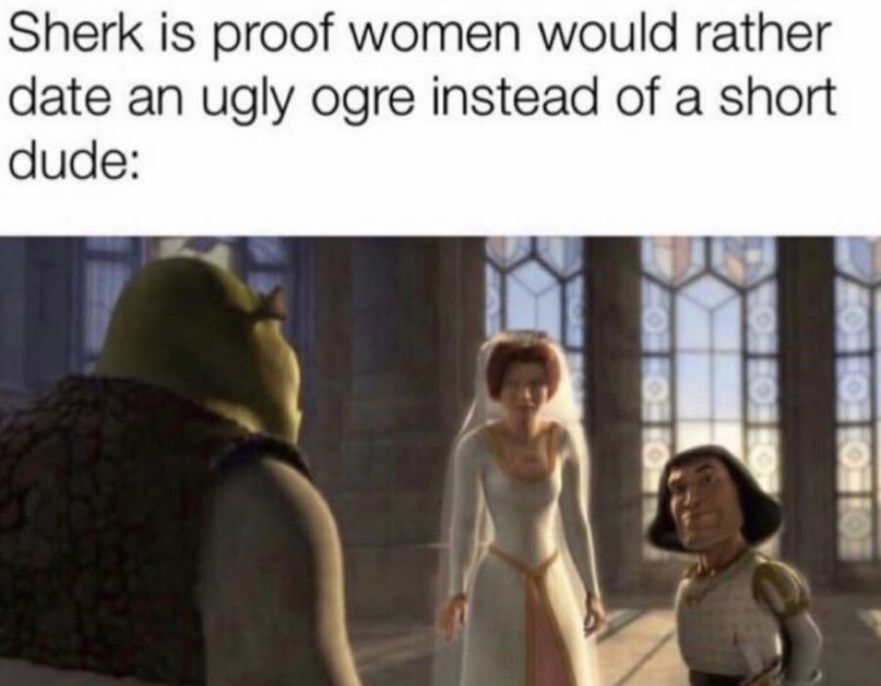 Disney meme - shrek is proof women would rather - Sherk is proof women would rather date an ugly ogre instead of a short dude Os Tor Foto