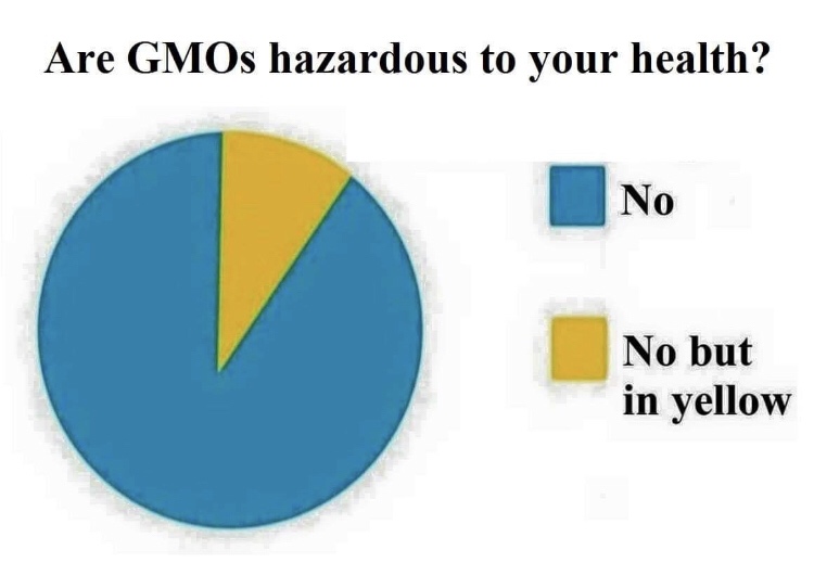 science meme - traps are gay chart meme - Are GMOs hazardous to your health? No No but in yellow