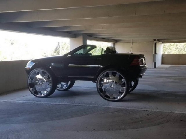 giant wheels on cars