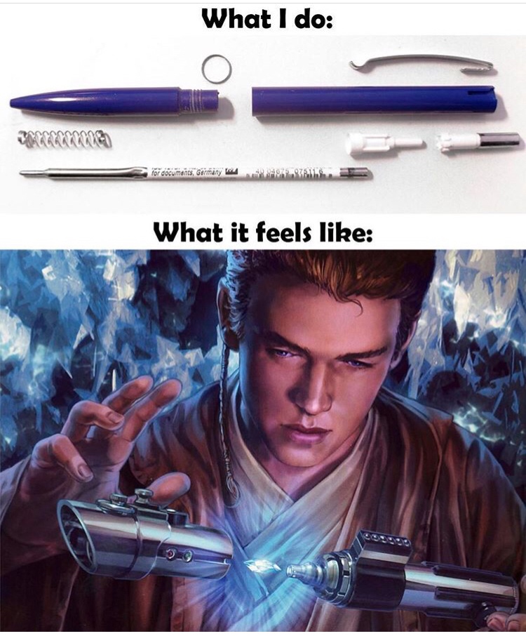 anakin skywalker making his lightsaber - What I do for documents, Germany 1 What it feels