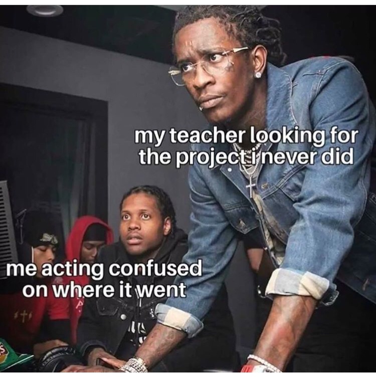 cashier exotic fruit meme - my teacher looking for the project i never did 11 me acting confused on where it went