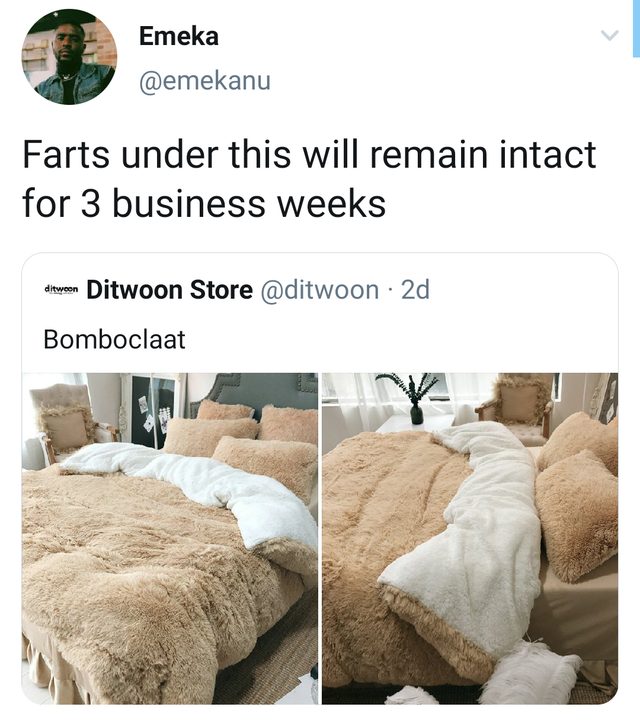 my boyfriend could never with his sweaty ass meme - Emeka Farts under this will remain intact for 3 business weeks en Ditwoon Store . 2d Bomboclaat