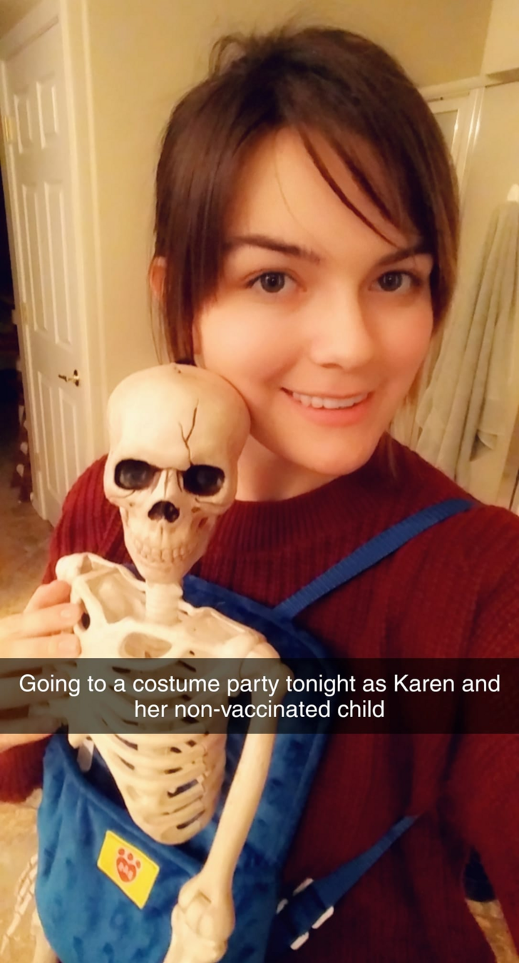 anti vax halloween costume - Going to a costume party tonight as Karen and her nonvaccinated child