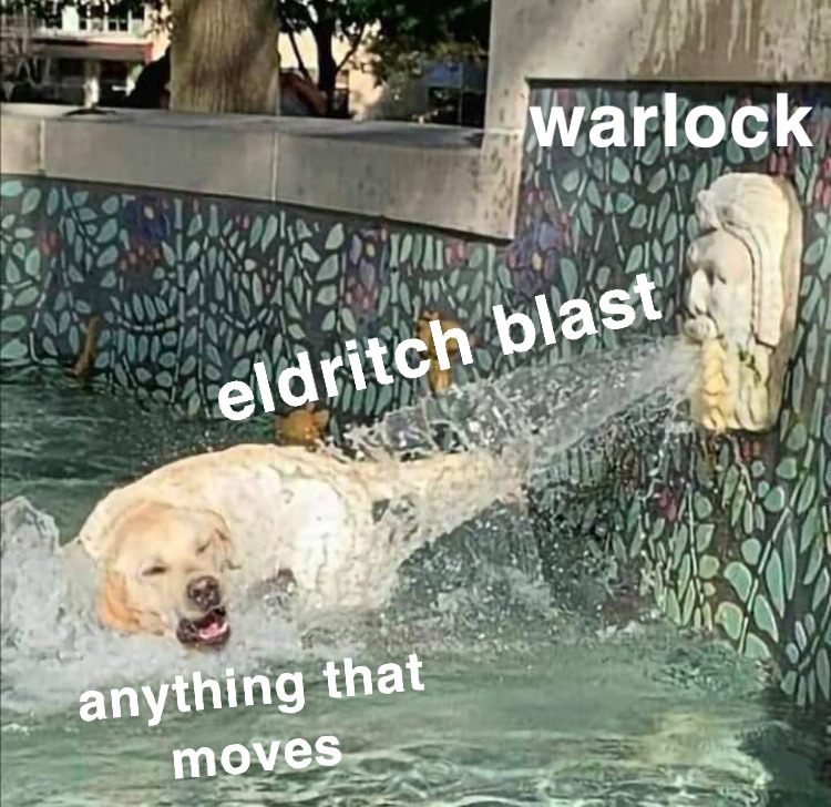 Aurora - 22. warlock eldritch blast anything that moves