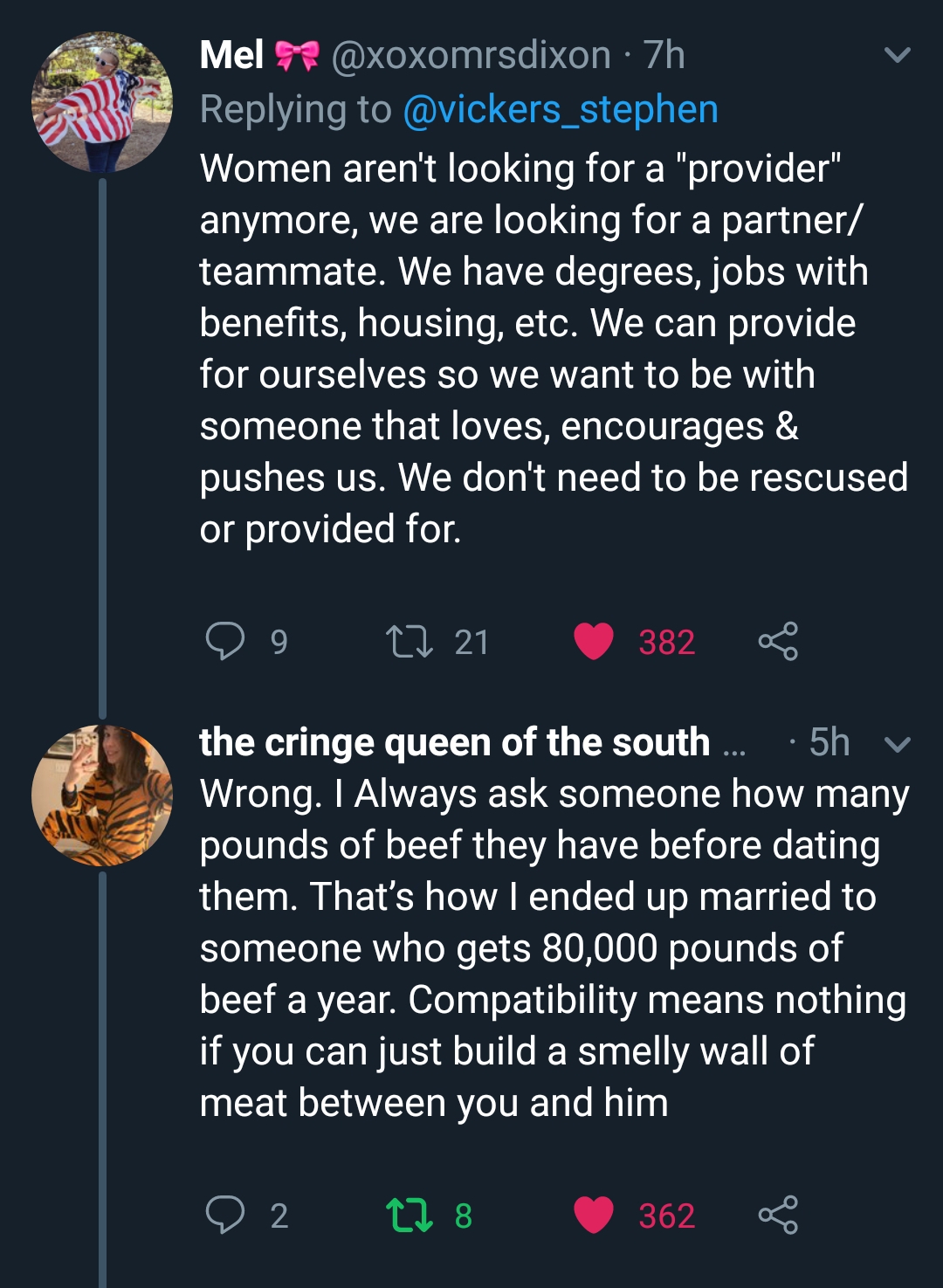 rant - screenshot - Mel 7h Women aren't looking for a "provider" anymore, we are looking for a partner teammate. We have degrees, jobs with benefits, housing, etc. We can provide for ourselves so we want to be with someone that loves, encourages & pushes 