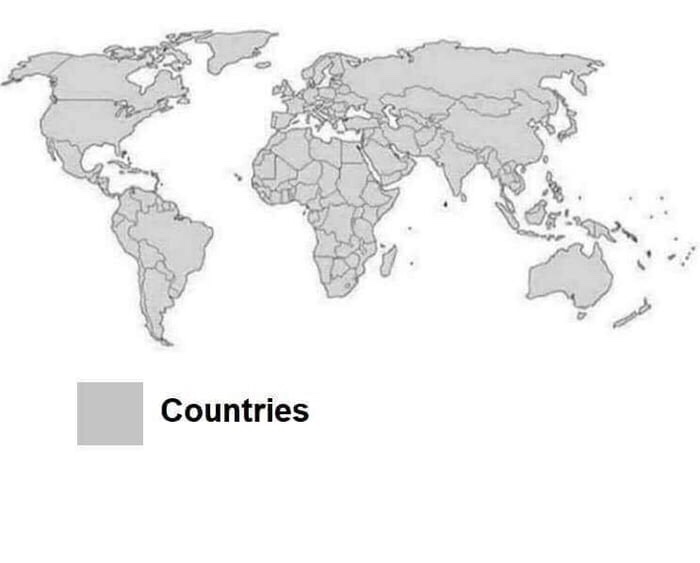 world map simple - Countries