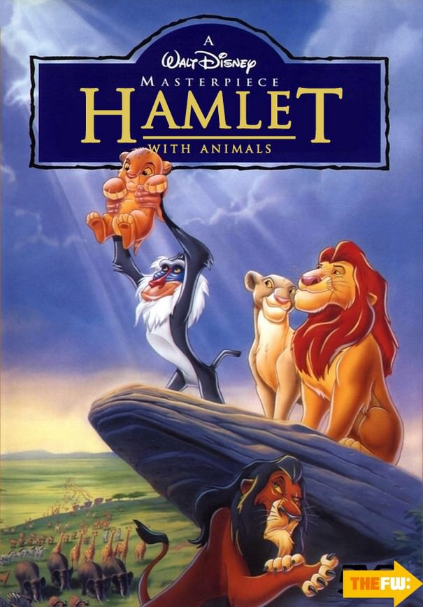 disney movie posters funny - Disney Masterpiece Hamlet With Animals Thefw