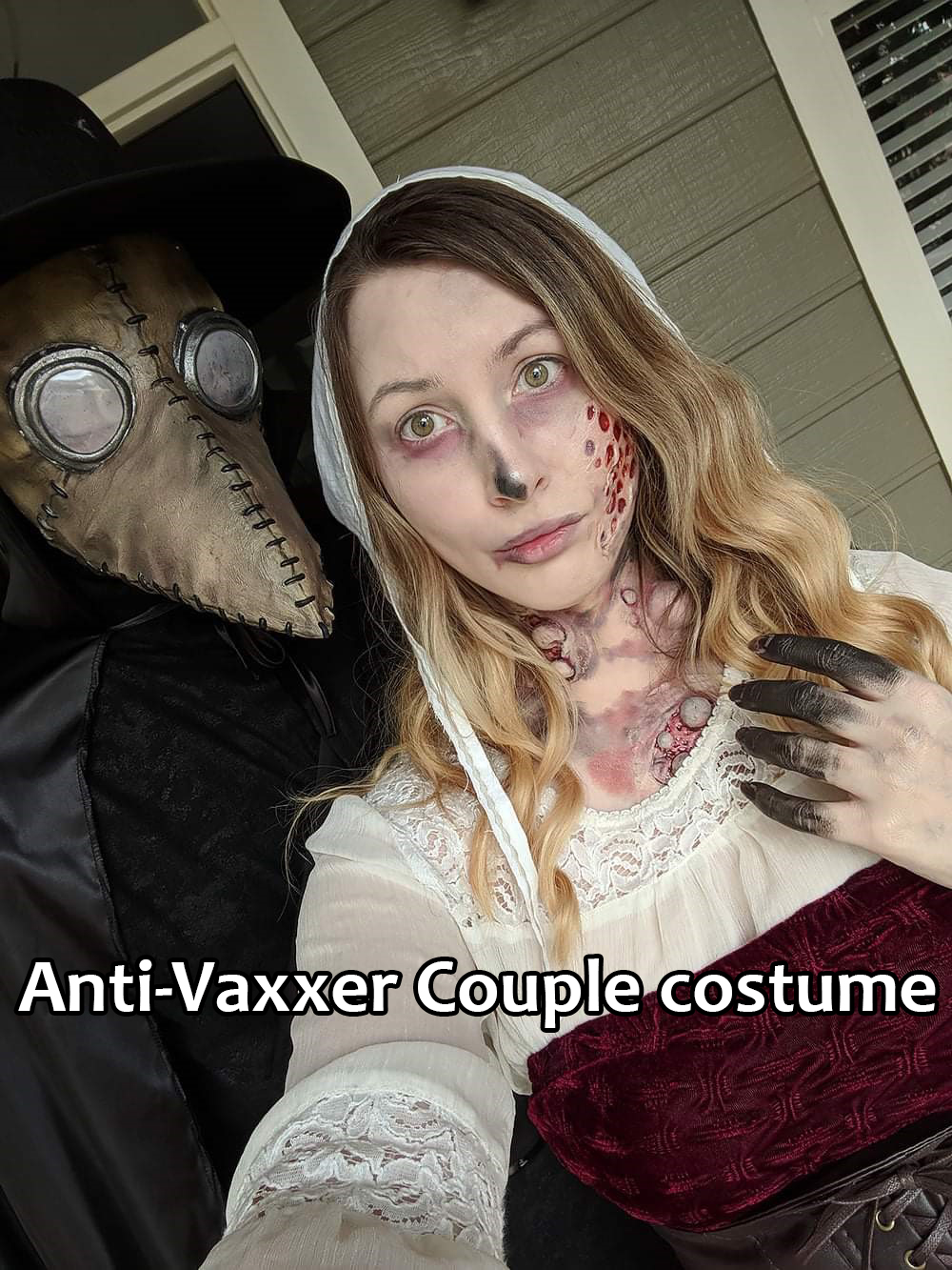 lady - AntiVaxxer Couple costume