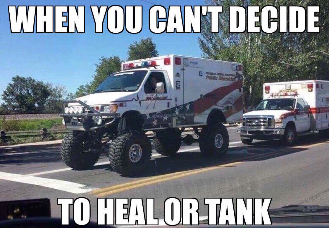 camper ambulance - When You Can'T Decide H onda To Heal Or Tank