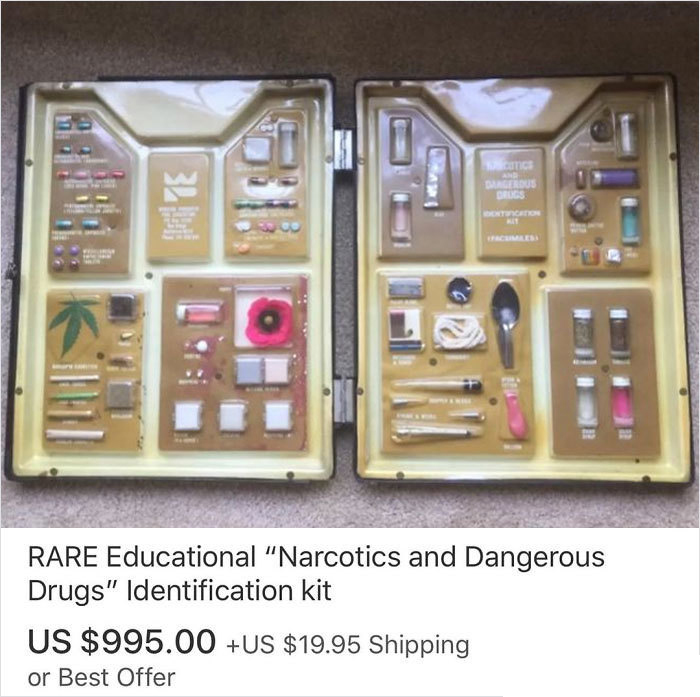 Rare Educational "Narcotics and Dangerous Drugs" Identification kit Us $995.00 Us $19.95 Shipping or Best Offer