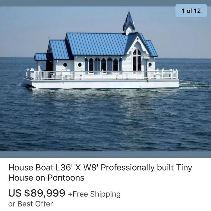 house boat sale - 1 of 12 House Boat L36' X W8' Professionally built Tiny House on Pontoons Us $89,999 Free Shipping or Best Offer