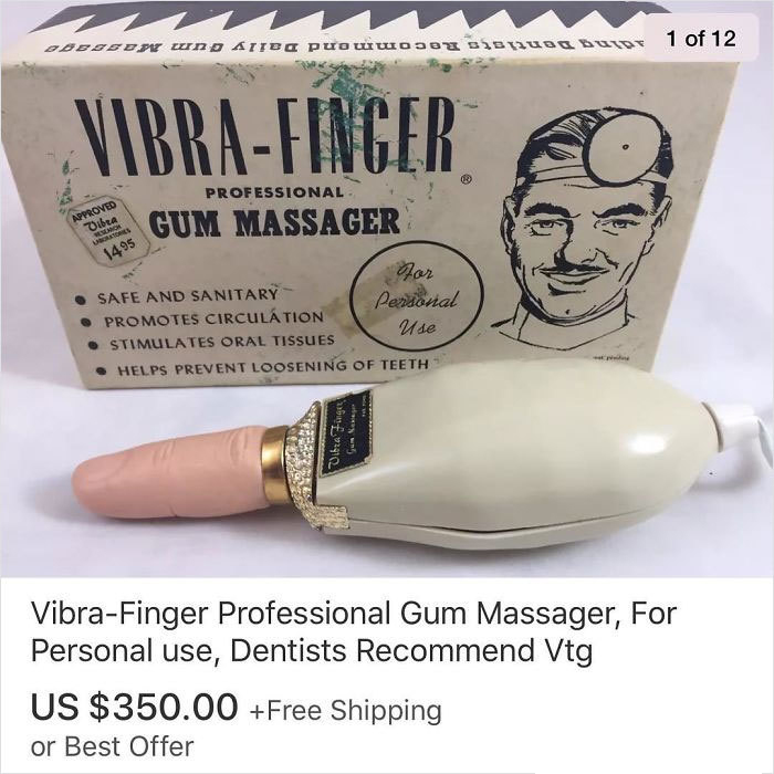 Dodosop und Da PuouwOJOT SI100R Div 1 of 12 VibraFinger Professional Approved Dibra S. Gum Massager 1495 For Safe And Sanitary Personal Promotes Circulation Use Stimulates Oral Tissues Helps Prevent Loosening Of Teeth Dibra Tag VibraFinger Professional Gu