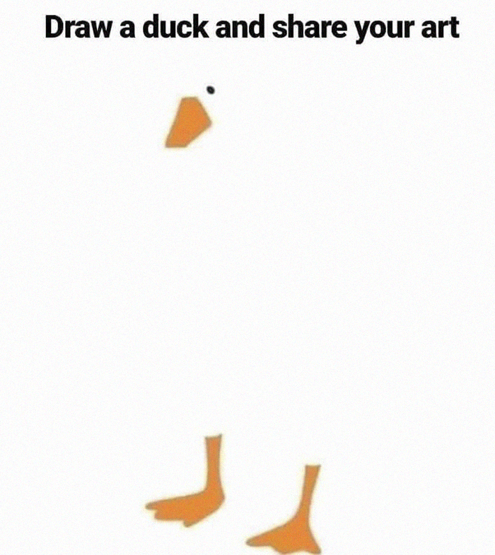 draw a duck and share your art - Draw a duck and your art