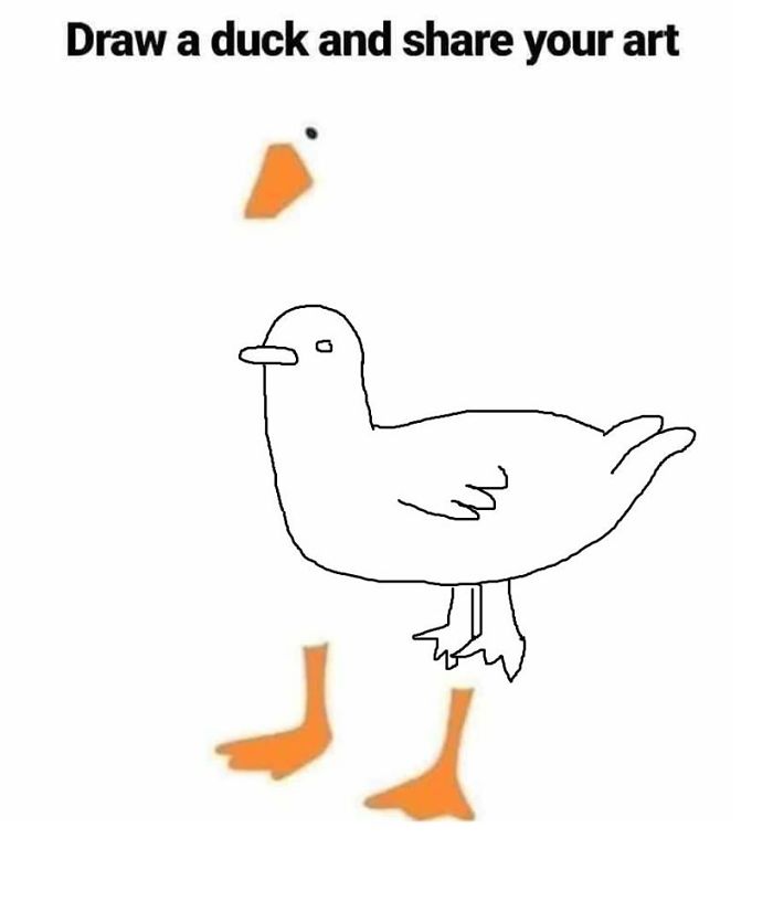 draw a duck and share your art - Draw a duck and your art