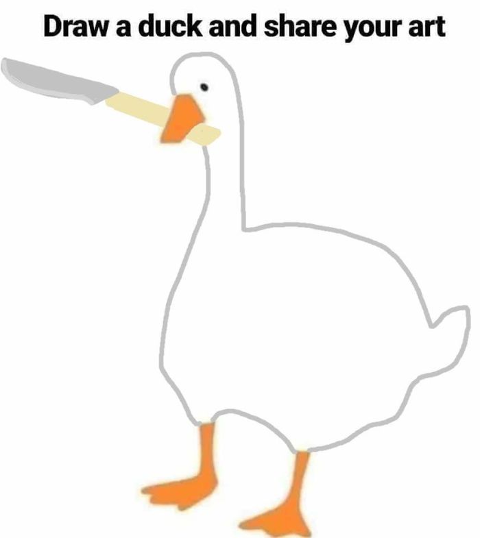 draw a duck and share your art - Draw a duck and your art