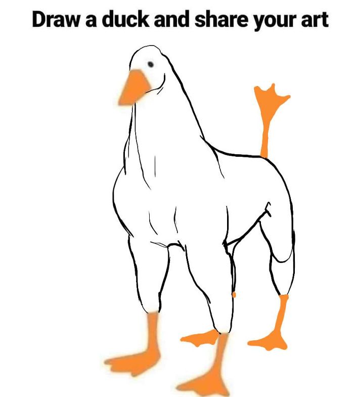 draw a duck and share your art - Draw a duck and your art