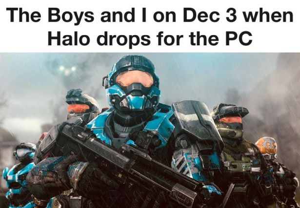 noble team - The Boys and I on Dec 3 when Halo drops for the Pc