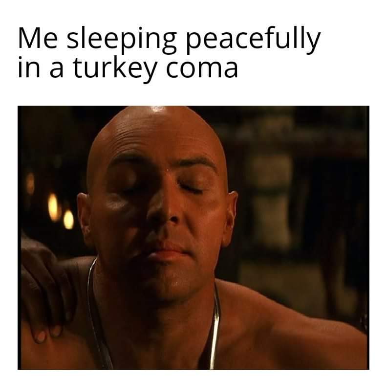 best confused tom memes - Me sleeping peacefully in a turkey coma
