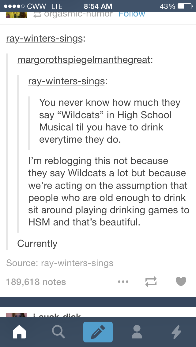 enfp introverted extrovert meme - 43%O ....0 Cww Lte orgasmicnumor Tontow raywinterssings margorothspiegelmanthegreat raywinterssings You never know how much they say Wildcats in High School Musical til you have to drink everytime they do. I'm reblogging 